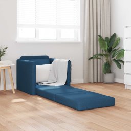 vidaXL Slaapbank Blauw 74 x 77 x 81 cm Stof