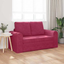 vidaXL Slaapbank Wijnrood 148 x 71 x 83 cm Fluweel