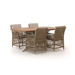 + 15% kassakorting | Manifesto Ortello/Induno deens ovaal 180cm dining tuinset 5-delig - Laagste prijsgarantie!