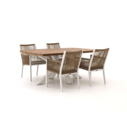 + 15% kassakorting | Manifesto Rivola/Induno Deens Ovaal 180cm dining tuinset 5-delig - Laagste prijsgarantie!