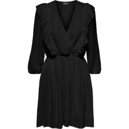 ONLY - Maat L - ONLLONDON 3/4 RUFFLE DRESS NOOS WVN Dames Jurk