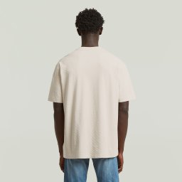 Structured Relaxed Base T-Shirt - Beige - Heren