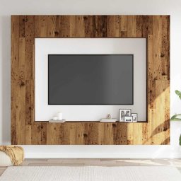 vidaXL 8-delig Tv-meubelset wandmontage bewerkt hout oud houtkleurig