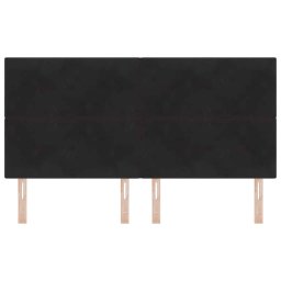 vidaXL Hoofdbord Zwart 180 cm Fluweel