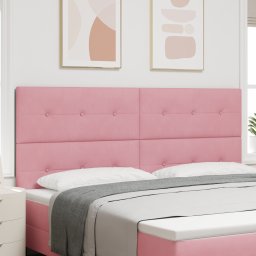 vidaXL Hoofdbord Roze 200 cm Fluweel