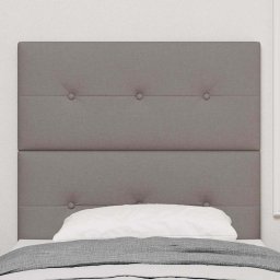 vidaXL LED Hoofdbord met LED-stripverlichting Taupe 80 cm Stof