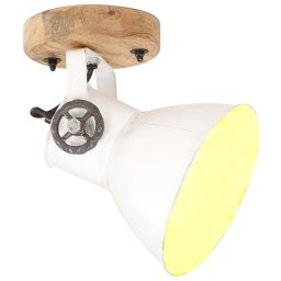 vidaXL Wand-/plafondlampen industrieel 2 st E27 20x25 cm wit