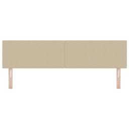 vidaXL Hoofdbord Lichtgroen Grijs 180 cm Katoen Stof