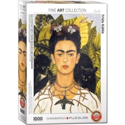 Self-Portrait with Thorn Neclace and Hummingbird Puzzel (1000 stukjes)