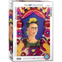 Self Portrait, The Frame - Frida Kahlo Puzzel (1000 stukjes)