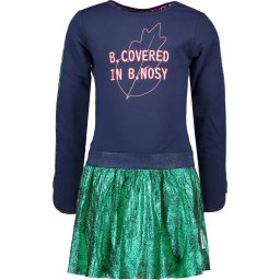 B-nosy - Maat 98 - Meisjes Jurk - space blue