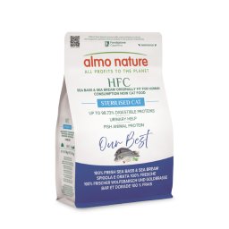 300g Almo Nature HFC Longevity Gesteriliseerde Zeebaars & Zeebrasem droogvoer voor katten
