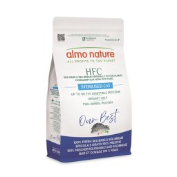 1,2kg Almo Nature HFC Longevity Gesteriliseerde Zeebaars & Goudbrasem droogvoer voor katten
