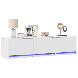 vidaXL TV-kast Wit Bewerkt hout