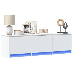 vidaXL TV-kast Wit Bewerkt hout