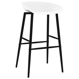 vidaXL Barstoelen 2 st wit