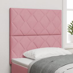 vidaXL Hoofdbord Roze 90 cm Fluweel