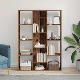 vidaXL Kamerscherm/boekenkast 100x24x140 cm bewerkt hout oud hout