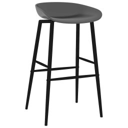 vidaXL Barstoelen 4 st grijs