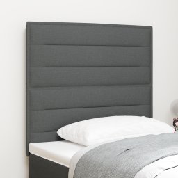 vidaXL Hoofdbord Donkergrijs 80 cm Stof