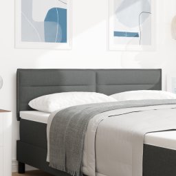 vidaXL Hoofdbord Donkergrijs 160 cm Stof