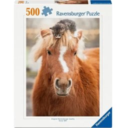 Pony and Cat Puzzel (500 stukjes)