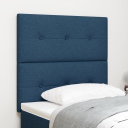 vidaXL in hoogte verstelbaar hoofdbord met hoofdeinde Blauw 80 cm Stof