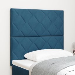 vidaXL Hoofdbord Donkerblauw 100 cm Fluweel