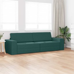 vidaXL Slaapbank Donkergroen 245 x 78 x 77 cm Stof