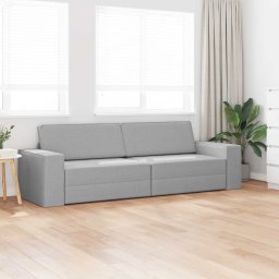 vidaXL Slaapbank Wolkengrijs 245 x 78 x 77 cm Stof