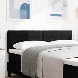 vidaXL Hoofdbord Zwart 144 cm Stof