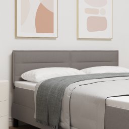 vidaXL Hoofdbord Taupe 144 cm Stof