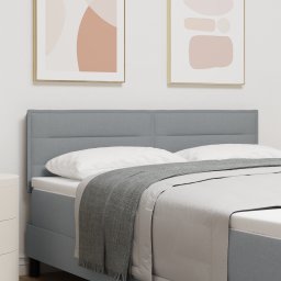 vidaXL Hoofdbord Lichtgrijs 160 cm Stof