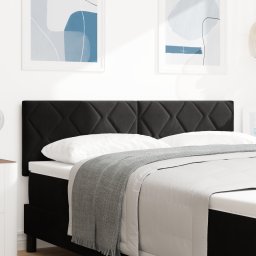 vidaXL Hoofdbord Zwart 144 cm Fluweel