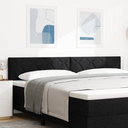 vidaXL Hoofdbord Zwart 200 cm Stof