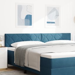 vidaXL Hoofdbord Donkerblauw 200 cm Fluweel
