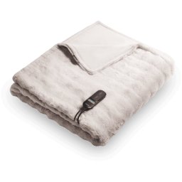 Duux Yentl Overblanket Bubble Rabbit Faux Fur (200 x 200) Elektrische deken Grijs