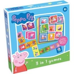 Peppa Pig 3-in-1 (Memo, Lotto en Domino)