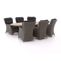 + 15% kassakorting | Intenso Milano/ROUGH-Y Ellips 240cm dining-lounge tuinset 7-delig - Laagste prijsgarantie!