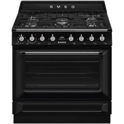 Smeg TR90GMBLNL Gasfornuis Zwart