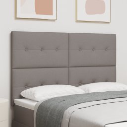 vidaXL in hoogte verstelbaar hoofdbord Taupe 144 cm Stof