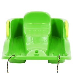vidaXL Slee met remmen 87x40x18 cm polypropeen groen