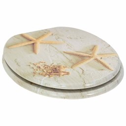 vidaXL Zachte sluit toiletbril 2 st Geel en Wit 44 x 38 cm MDF-plaat