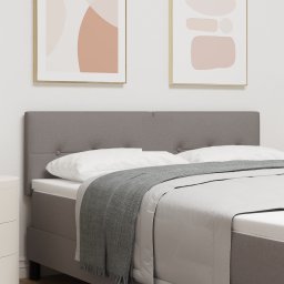 vidaXL in hoogte verstelbaar hoofdbord Taupe 144 cm Stof