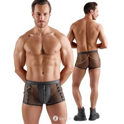 * SVENJOYMENT Heren Net Short Met Rits En Kettingen, SJ2133601