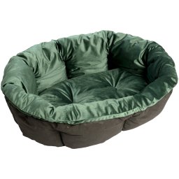 Ferplast Mandkussen Sofà - Fluweel Groen - Maat 12 : L 114 x B 83 x H 37 cm