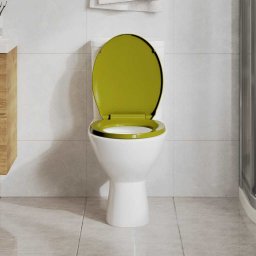 vidaXL Toiletbril soft-close ovaal groen