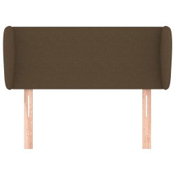 vidaXL Hoofdbord met randen 93x23x78/88 cm stof donkerbruin