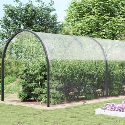 vidaXL Doorzichtig zeildoek met zeilringen 6x12 m PVC