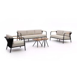 + 15% kassakorting | Apple Bee Elle stoel-bank loungeset 5-delig - Laagste prijsgarantie!